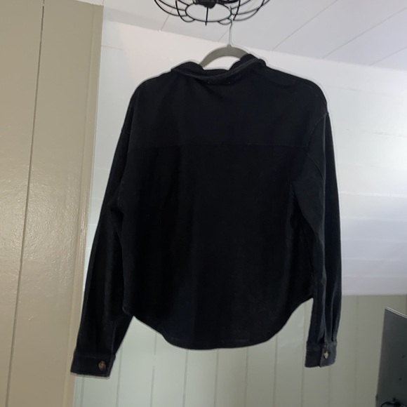 NWT Hippie Rose Black Button Up Jacket - Medium - Picture 3 of 3